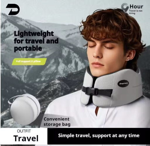 Memory Foam U-shaped Pillow Travel Neck Pillow